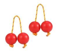 Kashaka Shaker Ball, Rhythm African Shaker - Kashaka Musical Instrument Rattle Ball - 2 Pairs ABS Music Egg Rhythmic Ball, Double Pumpkin Shaker for Beginner Lovers