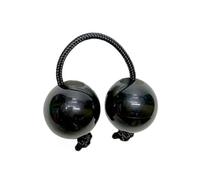 Kashaka Shaker Instrument African Aslatuas Rhythmic Ball Classic Drum Kit,Shaker Instrument for Children, Adults, Wedding, Parties, Music Lessons (Black)
