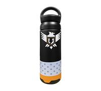 Kashasin Water Bottle Apex Legends Phoenix Kit Shield Battery Stainless Steel Water Bottle Keeps Liquids Hot or Cold Thermos Mug (500ml, Apex Legends), Black