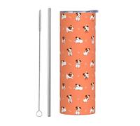 Kashinn 20oz Stainless Steel Tumbler Travel Mug for Coffee Iced Drinks Summer Cooling Cup Dog with big bones Print