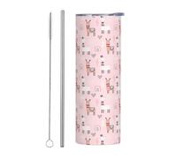 Kashinn 20oz Stainless Steel Tumbler Travel Mug for Coffee Iced Drinks Summer Cooling Cup Llama. Print