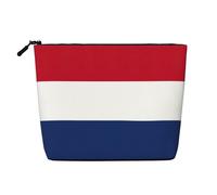 Kashinn Dutch flag Print Single-Layer Cosmetic Pouch Fake Hemp Makeup Bag Coin Purse for Everyday Use Travel