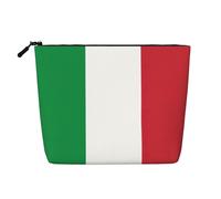 Kashinn Italian flag Print Single-Layer Cosmetic Pouch Fake Hemp Makeup Bag Coin Purse for Everyday Use Travel
