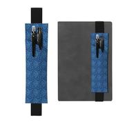 Kashinn Leopard Skin Animal Print Leather Pen Holder Elastic Band Pencil Case Bookmark for Notebooks Diaries Planners
