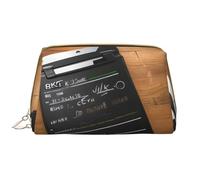 Kashinn Movies Clapperboard Pattern Print Leather Makeup Bag Travel Cosmetic Bag Cute Vanity Case Toiletry Bag Skin Care Pouch