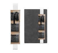 Kashinn Movies Clapperboard Print Leather Pen Holder Elastic Band Pencil Case Bookmark for Notebooks Diaries Planners