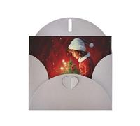 Kashinn Pearlized Greeting Card with Envelope Blank Notecard for Thank You Invitations Sympathy Christmas Magic Print