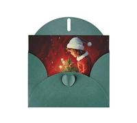 Kashinn Pearlized Greeting Card with Envelope Blank Notecard for Thank You Invitations Sympathy Christmas Magic Print