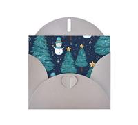 Kashinn Pearlized Greeting Card with Envelope Blank Notecard for Thank You Invitations Sympathy christmas snowman Print