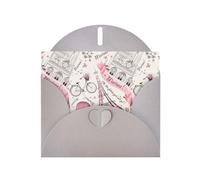 Kashinn Pearlized Greeting Card with Envelope Blank Notecard for Thank You Invitations Sympathy Dog and Paris Towe Print