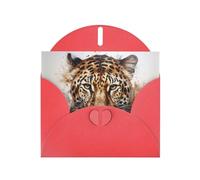 Kashinn Pearlized Greeting Card with Envelope Blank Notecard for Thank You Invitations Sympathy Leopard print Print