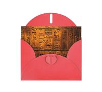 Kashinn Pearlized Greeting Card with Envelope Blank Notecard for Thank You Invitations Sympathy Native American Print