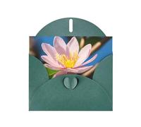 Kashinn Pearlized Greeting Card with Envelope Blank Notecard for Thank You Invitations Sympathy pink almond blossom Print