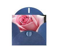 Kashinn Pearlized Greeting Card with Envelope Blank Notecard for Thank You Invitations Sympathy Rose Blossom Print