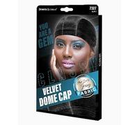 Kashmir Beauty Ambition Classy Velvet Dome Cap 7327 Black