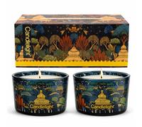 Kashmir Pear & Fig Scented Candle Gift Set of 2 - Luxury Glass Jar Candles | 20-Hour Burn Time | Premium Home Fragrance for Birthdays, Anniversaries & Décor
