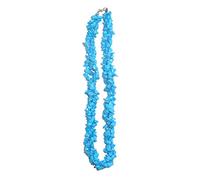 Kashmir Three-string Turquoise Necklace - Hand crafted - genuine stones - India Design