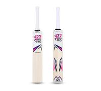 Kashmir Willow Cricket Bat SH | Lightweight Power Hitting Bat with Thick Edges & Wide Sweet Spot | Ideal for Leather & Tennis Ball | Premium Grip & Balanced Pickup