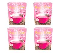 Kashmiri Pink Tea by Royal Chai (Unsweetened) 4 x 140g - Noon Chai Instant Tea Powder (Including Milk Powder) Kashmiri Green Tea and Pistachio Flavour