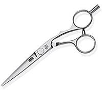 Kasho Silver Series Offset Hair Cutting Scissor, 6.5-Inch Length