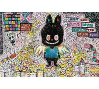 KASING LUNG Excited Plastic - Wall Art - Canvas Print On A Wooden Frame - Perfect Picture For Wall Decoration