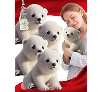 Kasituoer 1New Arrival the Polar Pal Ai Plush the Polar Pal --the Plush That Calms You in Seconds, Companion with Ultra-Soft Fur and Comforting Weight, Hugs You Back for Adult Anxiety Relief (4Pcs)