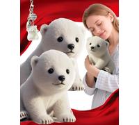 Kasituoer 1New Arrival the Polar Pal Ai Plush the Polar Pal --the Plush That Calms You in Seconds, Companion with Ultra-Soft Fur and Comforting Weight, Hugs You Back for Adult Anxiety Relief (2Pcs)