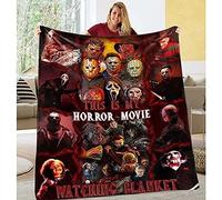 Kasituoer 2024 Best Horror Movie Watching Blanket - Halloween Quilt, Personalized Name Blanket - 51.2 * 59 Inchs