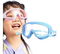 Kasituoer Blumi Baby Goggles, My Cool Summer Goggles -180° HD Anti-Fog & Leak-Proof with Nose Clip/Ear Plugs, UV Shield for Kids (Blue)