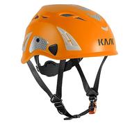 KASK Safety Helmet Superplasma HI VIZ - Workplace Safety Helmet, Rotating Wheel, Reflective Strips, EN 397, Color: Orange