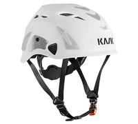 KASK Superplasma HI VIZ Safety Helmet with Rotating Wheel, Reflective Stripes, EN 397, Colour: White