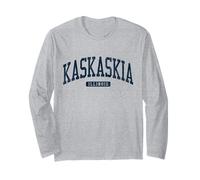 Kaskaskia Illinois IL College University Style Blue Long Sleeve T-Shirt