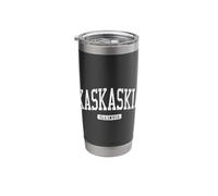 Kaskaskia Illinois IL JS03 College University Style Stainless Steel Insulated Tumbler