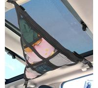 Kaskawise 31.5"x21.6" Car Ceiling Cargo Net-Fits Cars with Three Handles,Double-Layer Interior Roof Cargo Net for Travel Road Trips and Car Camping