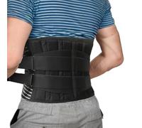 Kaslaider Premium Back Support Belt for Lower Lumbar Pain Relief, Adjustable Back Brace Orthopaedic Waist Compression for Sciatica, Hernated Disc, Breathable Lumbar Support Belt with 6 Stays (S)
