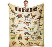 kaslhsQ Dinosaur Blanket for Kids, Educational Gifts for Dinosaur Lovers Children Boy Girl, Jurassic World Dinosaurs Throw Blanket Ultra-Soft Skin-Friendly for Sofa Bed Home Dino Room Decor 50 * 40in
