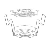 Kasmole Canning Rack - Canning Rack for Stock Pot - Rustproof Steaming Tray for Baking Canning Cooking Steaming Lifting Food in Pots, Pressure Cooker, Round Cake Pan, Canning Supplies