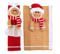 Kasmole Christmas Cabinet Knob Covers,Gingerbread Man Handle Covers | Glove Knob Protector Cute Lively Decor for Kitchen Home Microwaves Cabinets Dishwasher Indoor