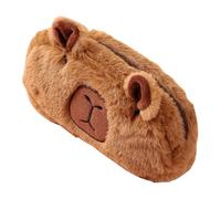 Kasmole Cute Pencil Pouch | Plush Capybara Pen Holder | Cute Aesthetic Bag with Zipper Storage Pouch for Teen Girls College Classroom School Kids Women Makeup Cosmetic Toiletry Organization