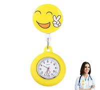 Kasmole Fob Watches for Nurses - Digital Clip,Retractable Nurse with Second Hand for Nurses Clip- Lapel Digital Cute Pocket for Nurses Doctors Students Women