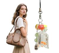 Kasmole Gold Fish Keychain Cute,Gold Fish Pendant | Charm Accessories Pendant with Transparent Water Bag Design for Backpack Men Car Bag