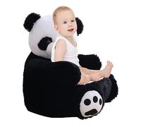 Kasmole Kids Panda Stuffed Armchair - Kids Stuffed Panda Sitting Armchair Sofa,Plush Panda Sitting Support Seat, Toddler Animal Furniture Reading Sofa Chair for Boys and Girls Present