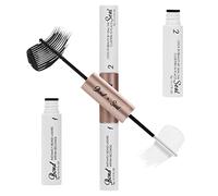 Kasmole Lash Bond and Seal, 2-in-1 Quick-Dry Cluster Eyelash Glue Waterproof Strong Hold Cluster False Eyelashes Glue, for Cluster Eyelash Extensions, Personal Makeup for Women and Girls