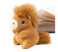 Kasmole Plush Horse - Collectible Cute Doll Home Decor - Small Sitting Horse Stuffed Animal - for Birthday New Year Halloween Christmas Valentines Home Office Car