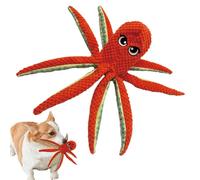 Kasmole Squeaky Toys for Dogs - Octopus Shaped Pet Toy - Stuffed Puppy Teething Doll | for Stress Relief Exercise Tug-of-War Training Teething Aggressive Chewers