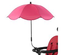 Kasmole Toddler Strollers Umbrella - Stroller Pram Parasol for Toddler - Portable UV Protection Stroller Sun Shade Umbrella with Adjustable Clamp, Sun Shade Umbrella for Toddler Kids