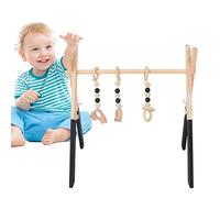 Kasmole Wooden Gym Frame, Odorless Wooden Frame Toddler Gym, Early Development Toys for Nursery Room, Room, Living Room, Early Childhood Education Center