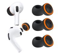KASOTT 2025 Upgraded Memory Foam&Silicone Hybrid Ear Tips for AirPods Pro 3, Ultimate Comfort, Anti-Slip Eartips, Superior Noise Isolation (Black, Small)