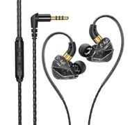 KASOTT Ears Equation S16- Beryllium Dynamic Driver in Ear Monitor, HiFi Wired Earbuds, Gaming Earbuds, Hybrid IEM Earphones, IEM Cable for Bass-Lovers Musician Audiophile (3.5mm Aux, Black)