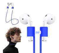 KASOTT Ultra Strong Magnetic AirPods Straps,Neck Rope Cord,Colorful Soft Silicone Sports Lanyard,Headphone Accessories,Anti-Lost Straps for Airpods 4, 3, 2, 1&Airpods Pro 2/1 (New-Blue, 1 Pack)